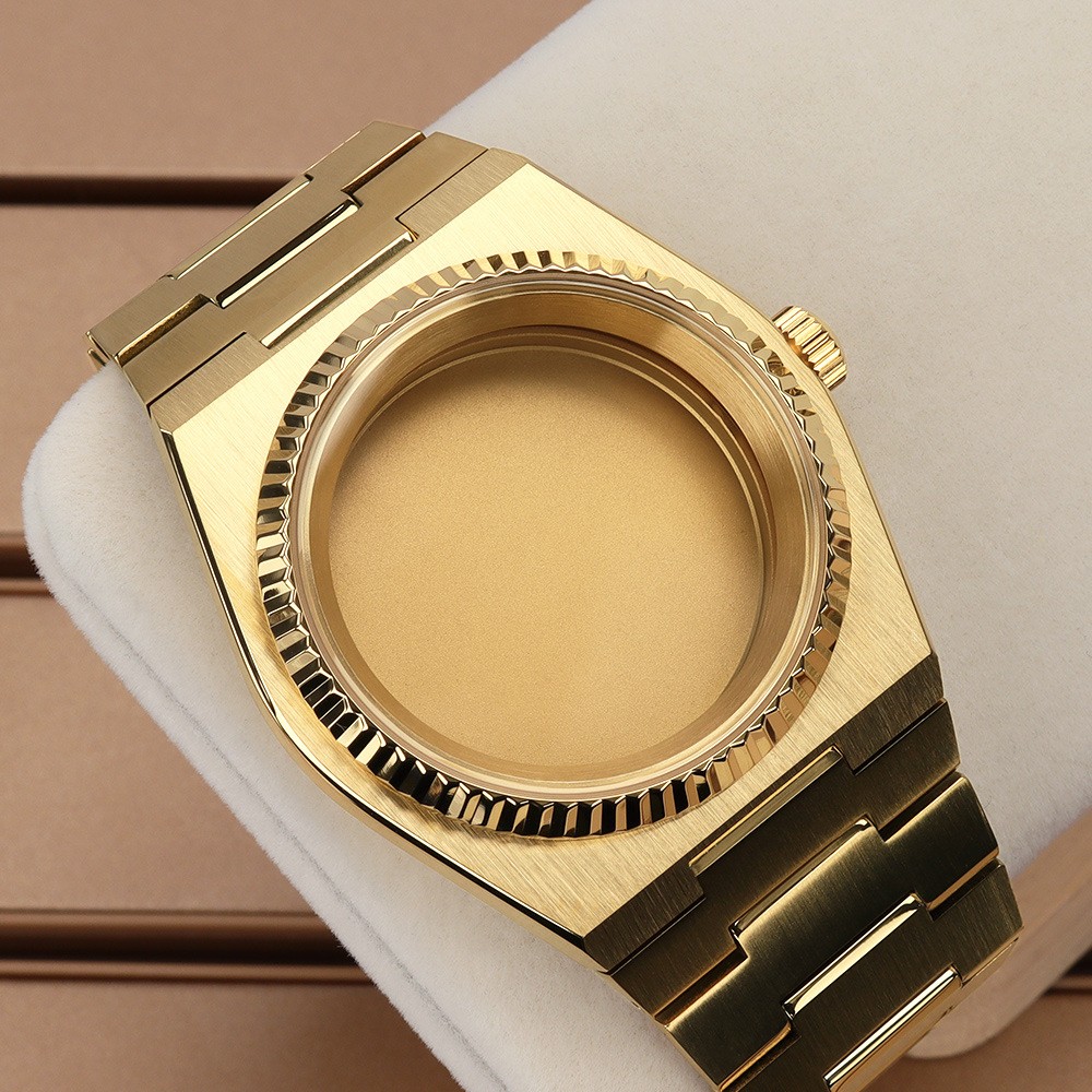 40mm Watch Case Modify PRX Mod Fluted Bezel Sapphire 28.5 Dial For Seiko NH35 36