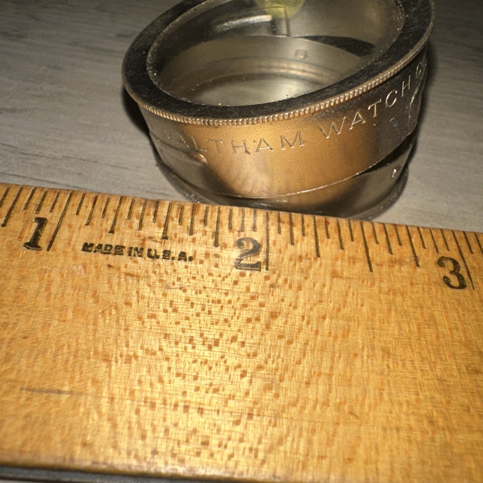 Vintage American Watch Co. Movement Tin 1896! Waltham Watch Co. Nice Patina!