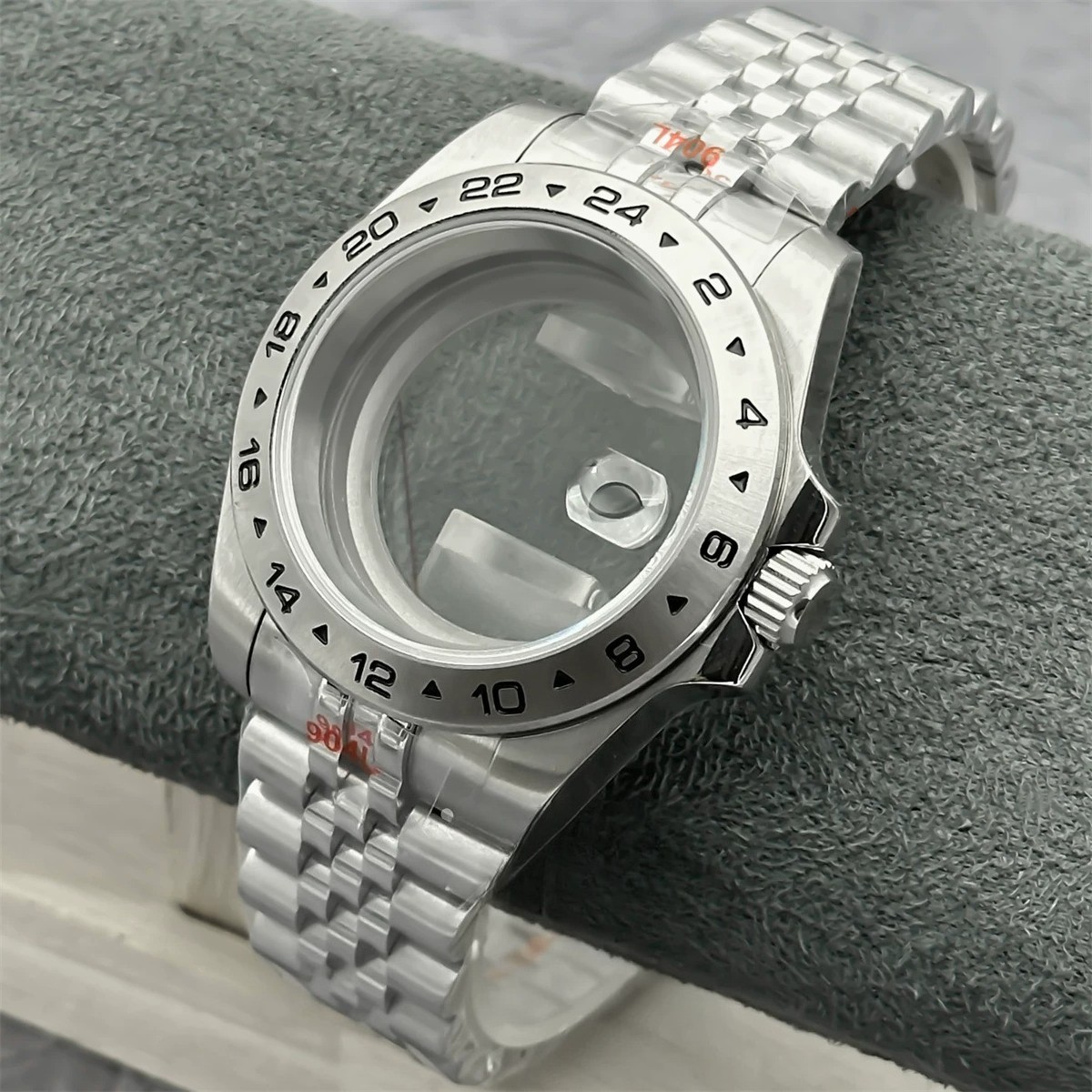DIY Watch Part Kit for Explore II ETA 2824 40mm 42mm Watch Case + Steel Strap