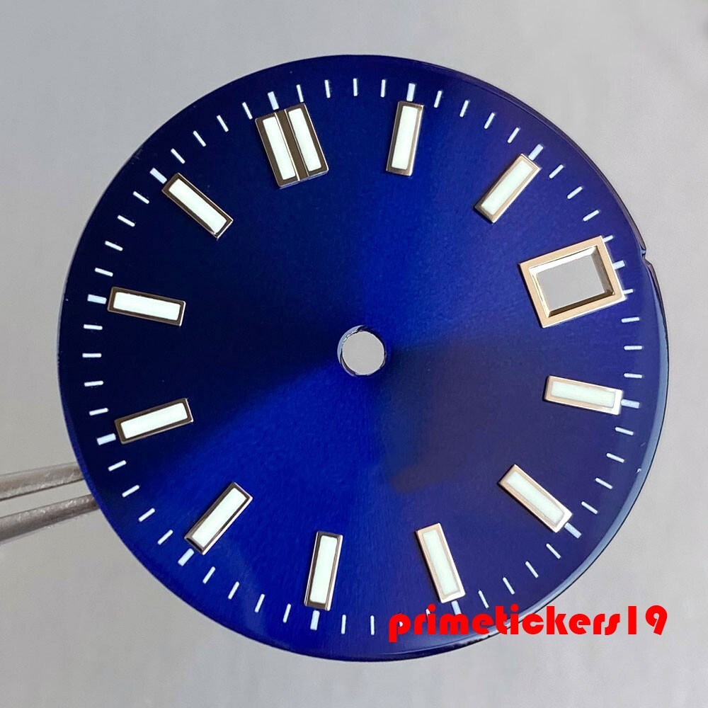 29mm NH35 Automatic Watch Dial+Hands Set Multicolor Face Date Luminous Sterile