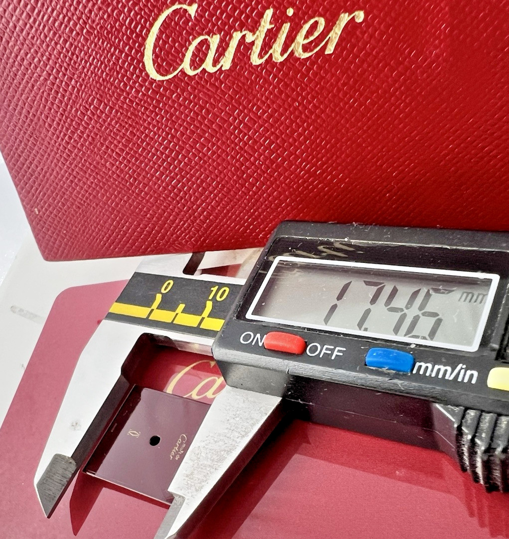Cartier Dial OXBLOOD BURGUNDY TANK MUST DE CARTIER 17+mm x 14+mm Swiss Made A+