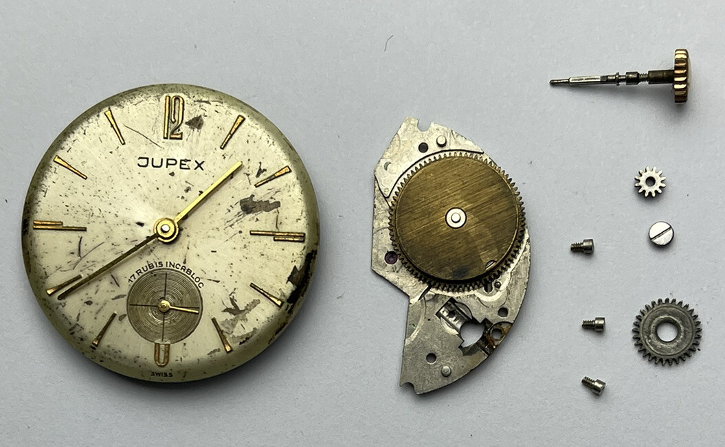 UNITAS Movement, UT 640 Original Incomplete String For Spare Parts
