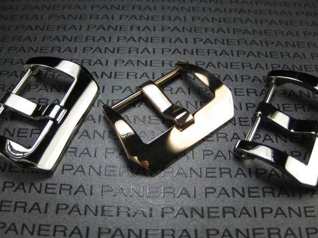 New 24mm PINK GOLD PRE-V SCREW IN Rose Gold Stainless Buckle for PANERAI X1 R