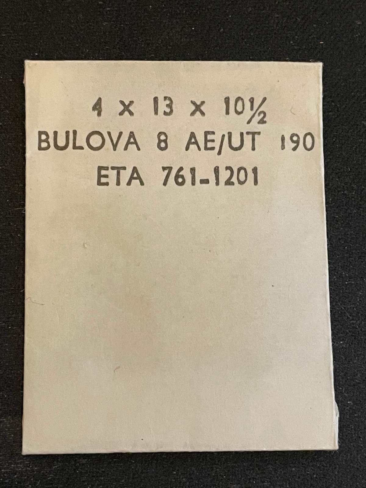 Alloy Mainspring for ETA 761, 1201, Unitas 190, Bulova 8AE