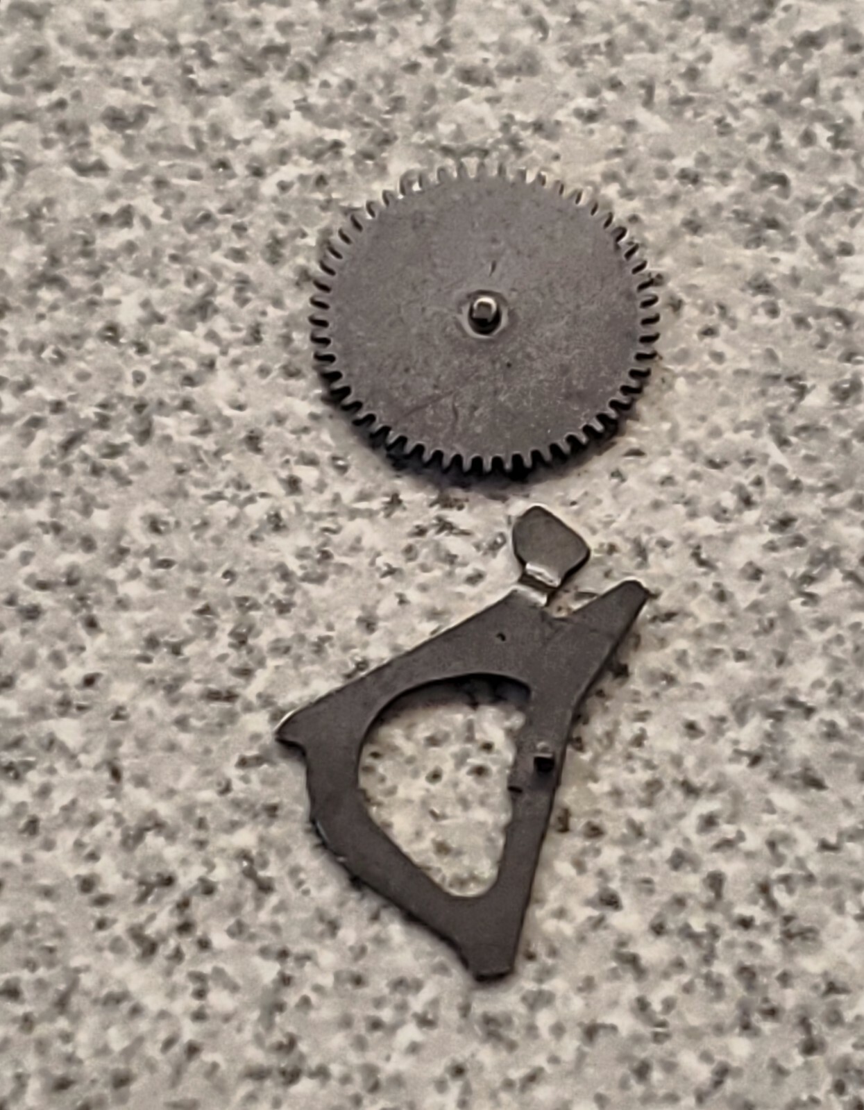 Genuine Factory NOS Bulova Accutron 2182 & 2193 Date Trip Arm & Date Trip Wheel