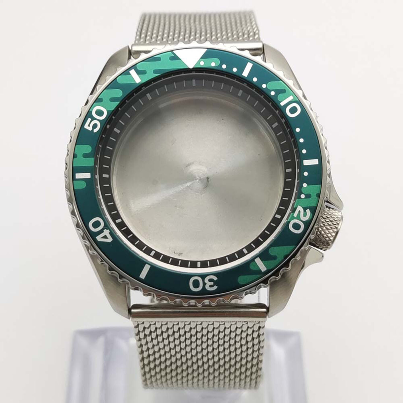 Stainless Steel Watch Case + Watch Strap Men’s Watch Case for NH35/NH36 Movement