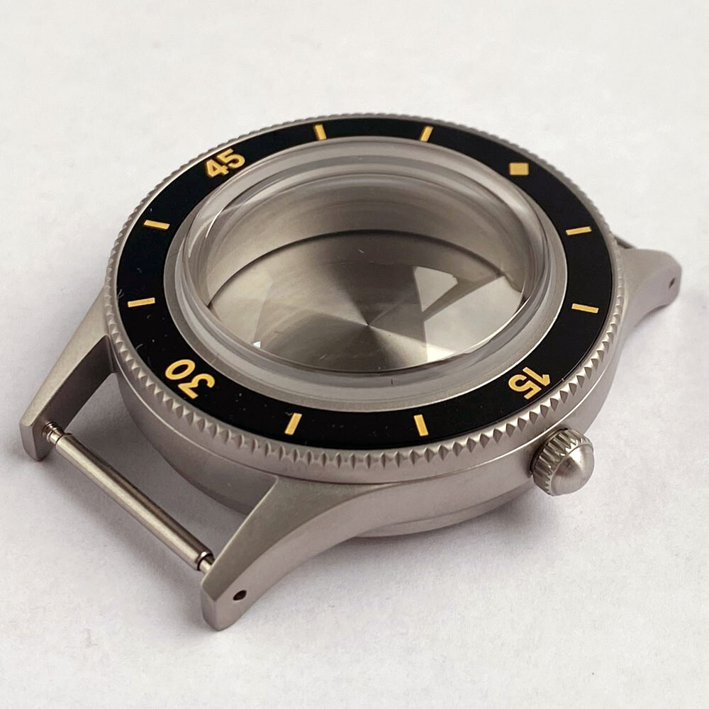 CUSN8 Solid Bronze Vintage 200M Dive Watch Case Fit NH35 Sapphire Ceramic Insert