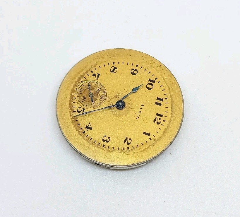 1920 Elgin Model 1 Grade 430 7J 6/0s Mechanical Watch Movement For Repair
