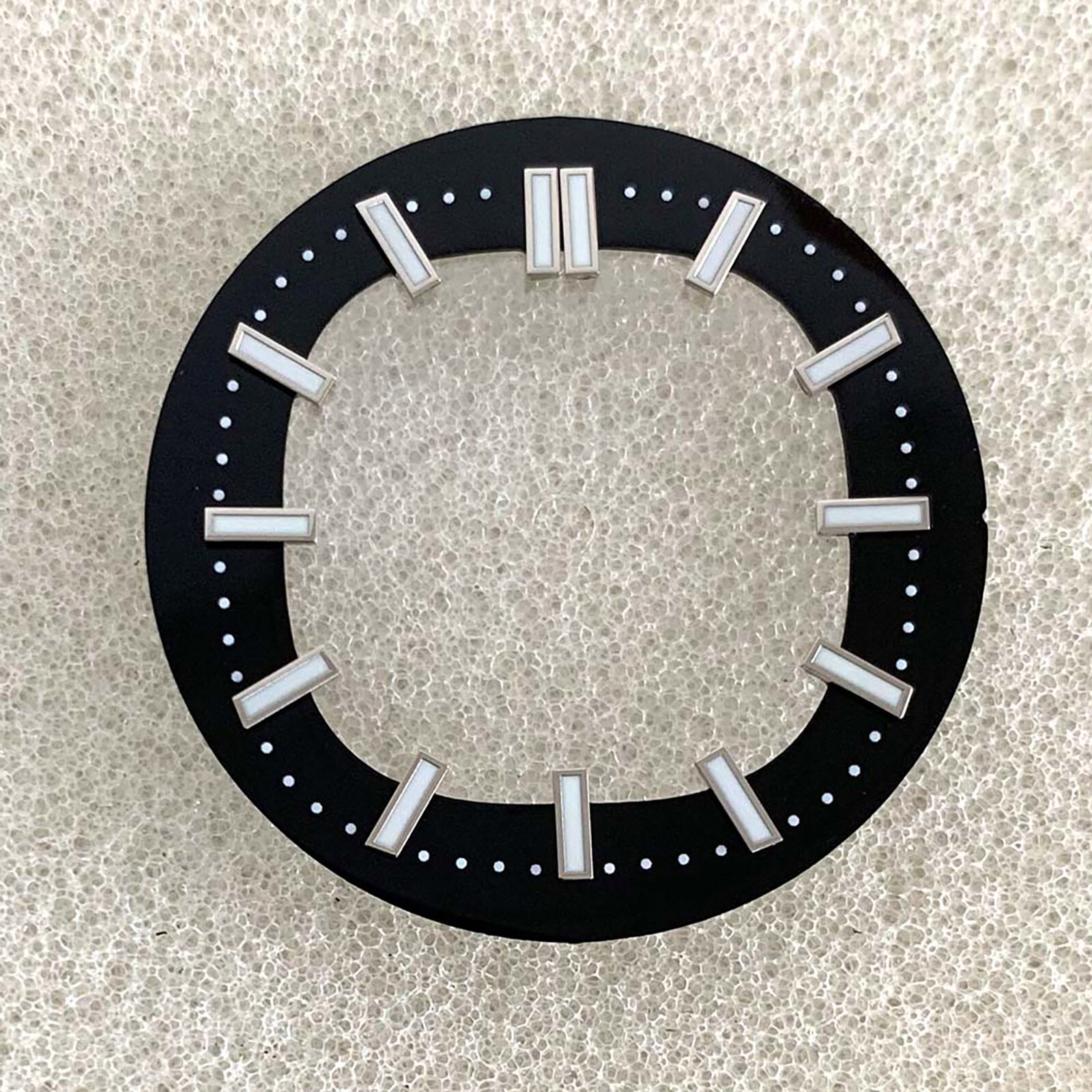 Green Luminous Studded Skeleton Watch Dial 30.5mm for 3 o’Clock NH35 Movement