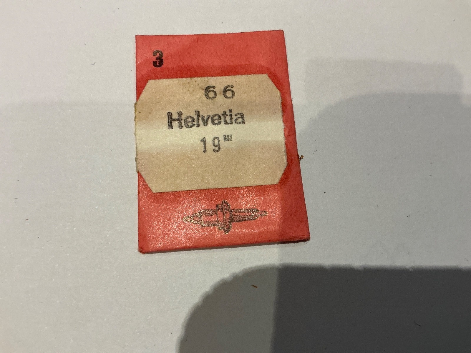 NOS watchmakers Helvetia 19 “ balance staffs Swiss made DCN X 3 staffs