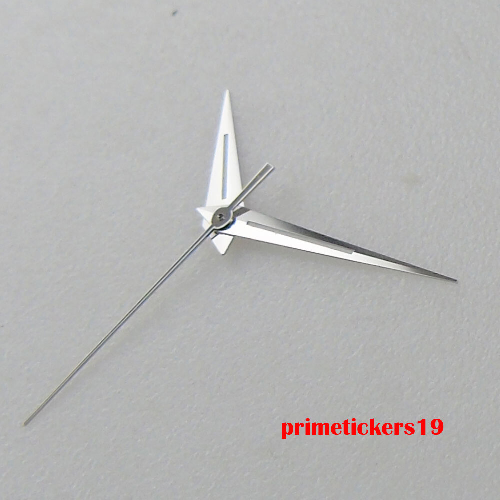 Silver Watch Hands Blue Second Pointer Fit NH35 NH36 ETA2824 PT5000 Movement