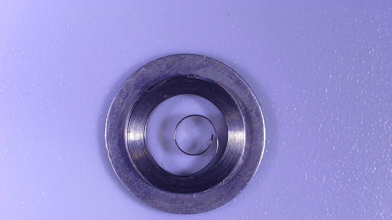 Barrel Spring Watch No. 150F27 Ø 7.5 Height 1.5 Thickness 0.075 Length 270 Mm