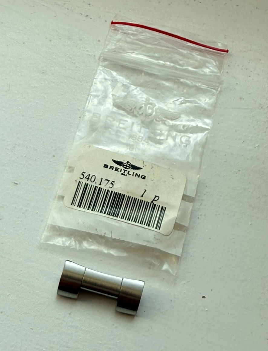 1x Genuine Original OEM Breitling 162A Bracelet End Link 22mm Stainless Steel