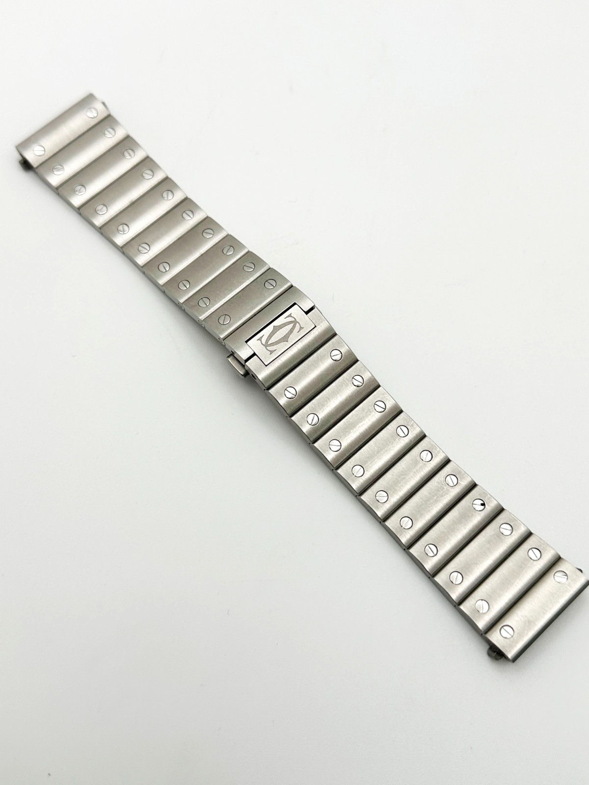 CARTIER ORIGINAL FACTORY Stainless Steel Band for Santos