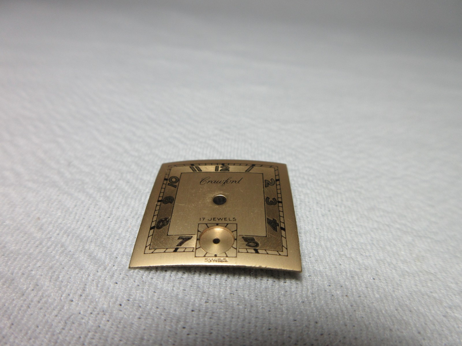 CRAWFORD MENS WRIST WATCH DIAL FACE WATCHMAKER REPACEMENT REPAIR PART#51