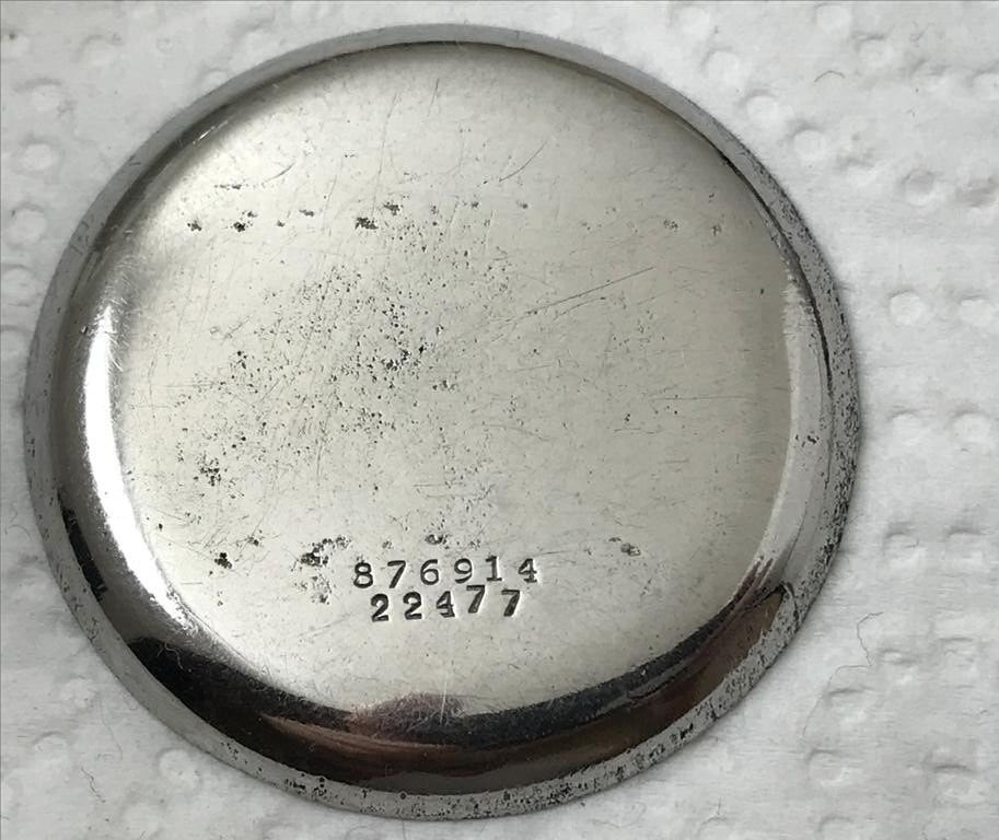 Original Vintage Universal Genève Aero-Compax Ref. 22477 Caseback