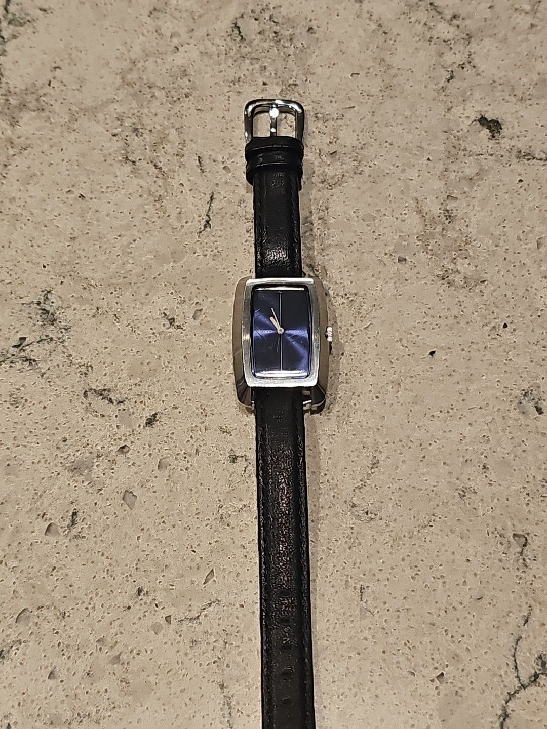 Lady Seiko Rectangle 24 Jewels Watch 2559 7019 Stainless Steel Case Working