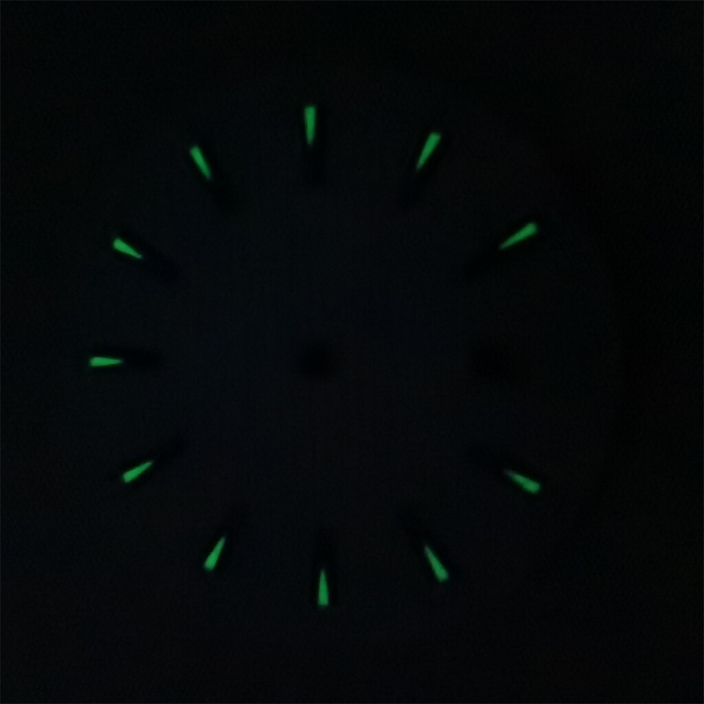 33.5mm green luminous sterile Watch Dial Fit NH35 Automatic Movement
