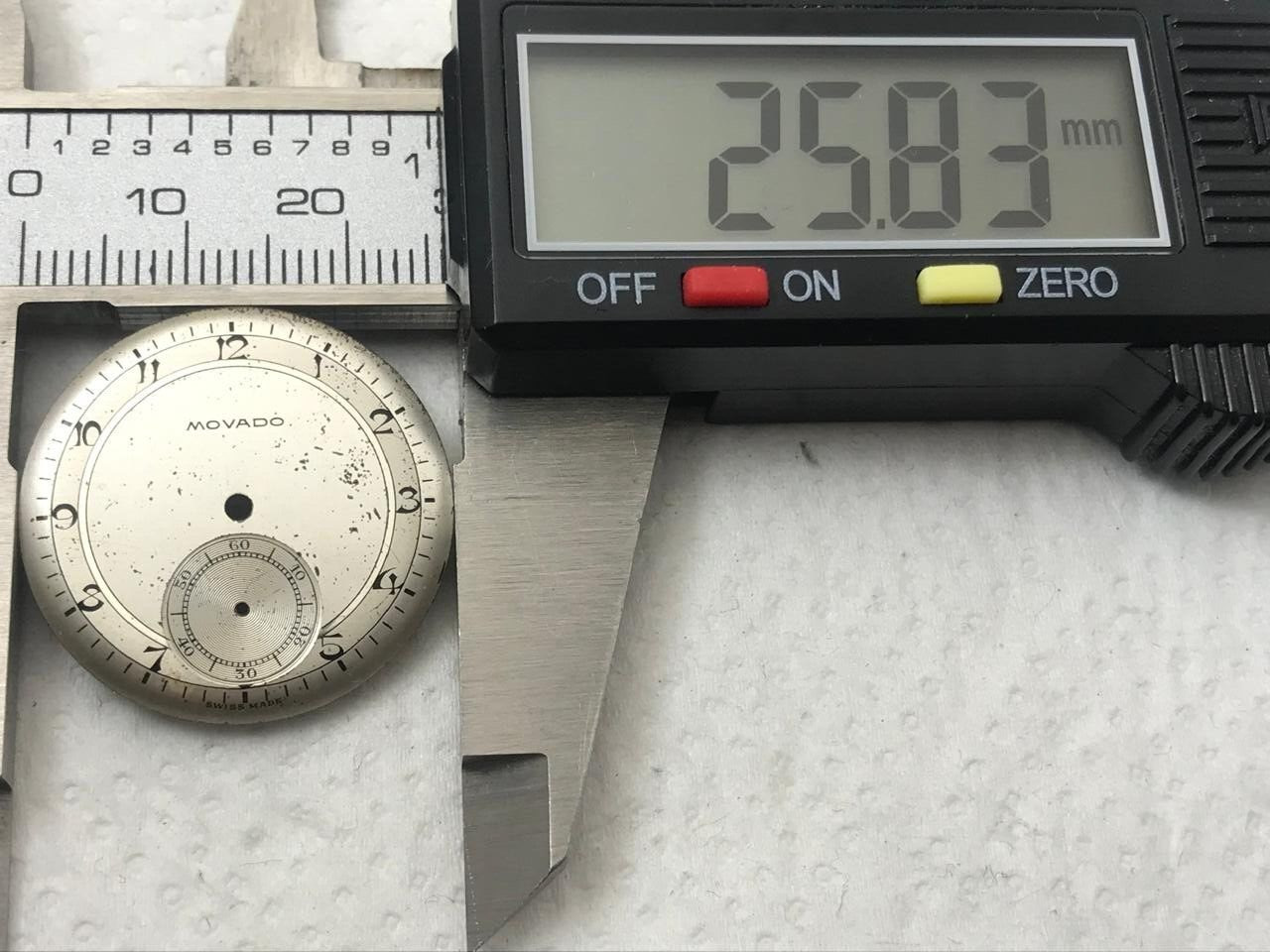 Original Vintage Movado Cal. 75-150MN-470 Dial