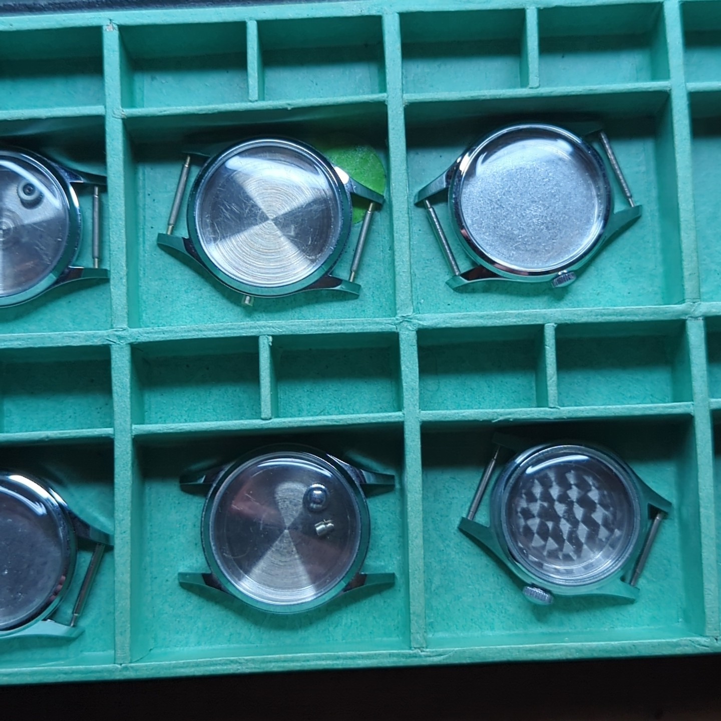 10 x 1960s NOS Swiss Made Mens Watch Cases, Mixed inc Waterproof