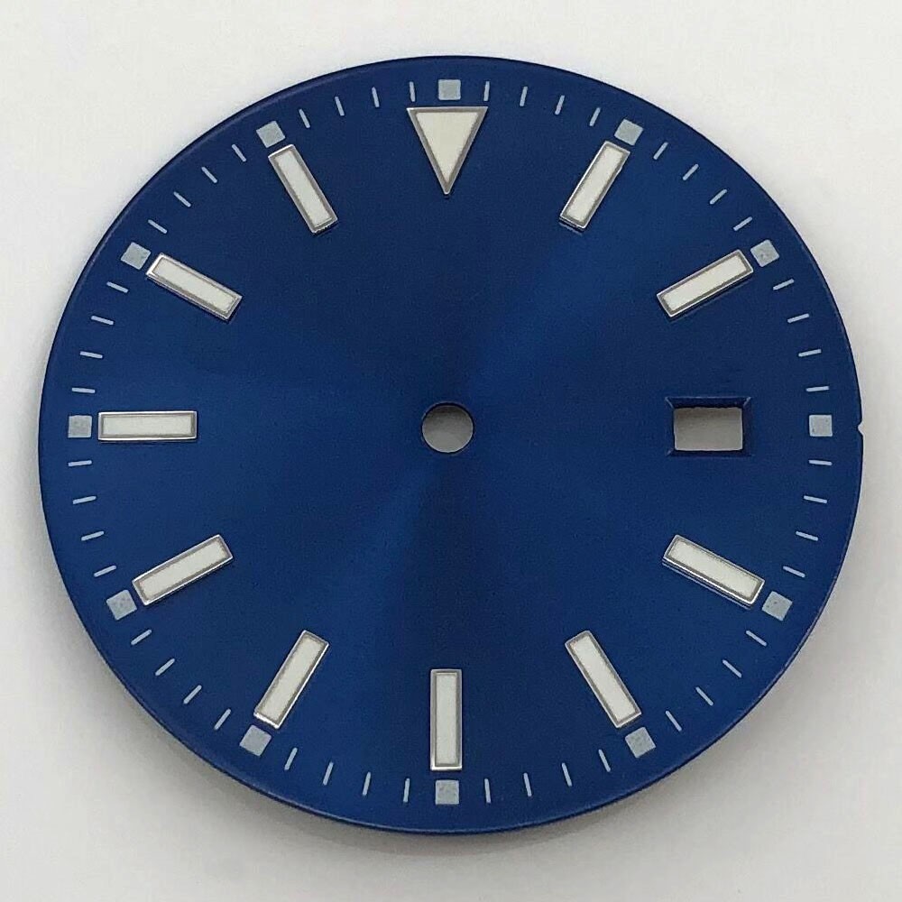 33.5mm Sterile Dial Luminous Fit NH35 Movement Black Blue Green Yellow White