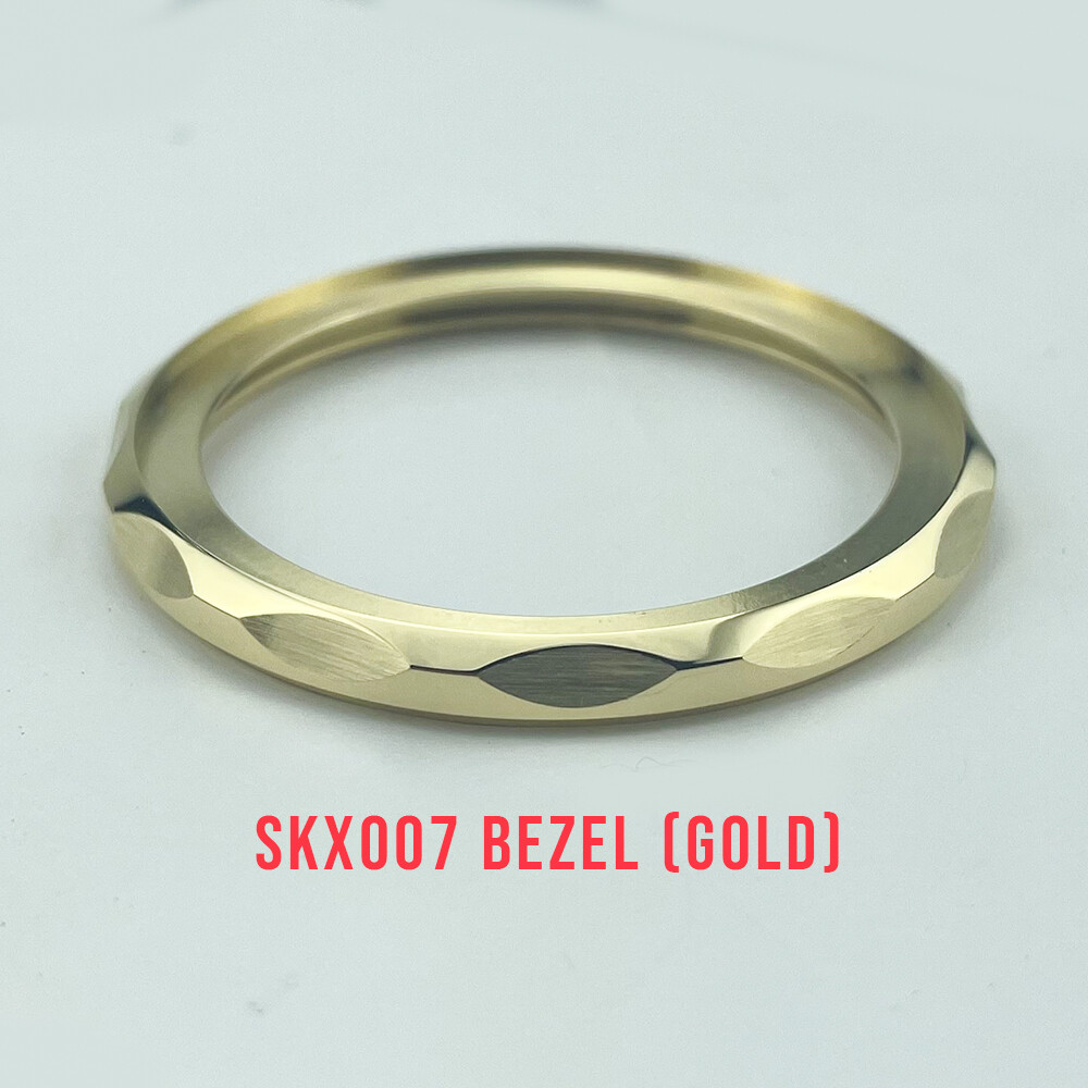 SKX007 SKX009 Bezels SRPD Seamaster SM300 Style Bezel 316L Stainless Steel Gold