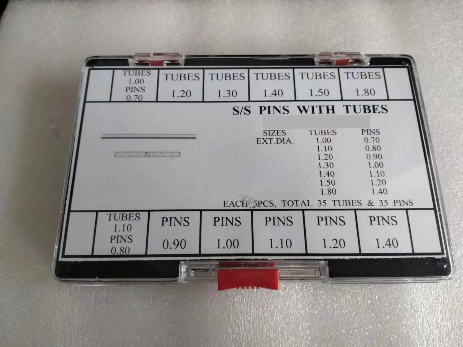 Watch Pins Tubes Assortment Stainless Steel For Metal CTN SK Watch Band Parts