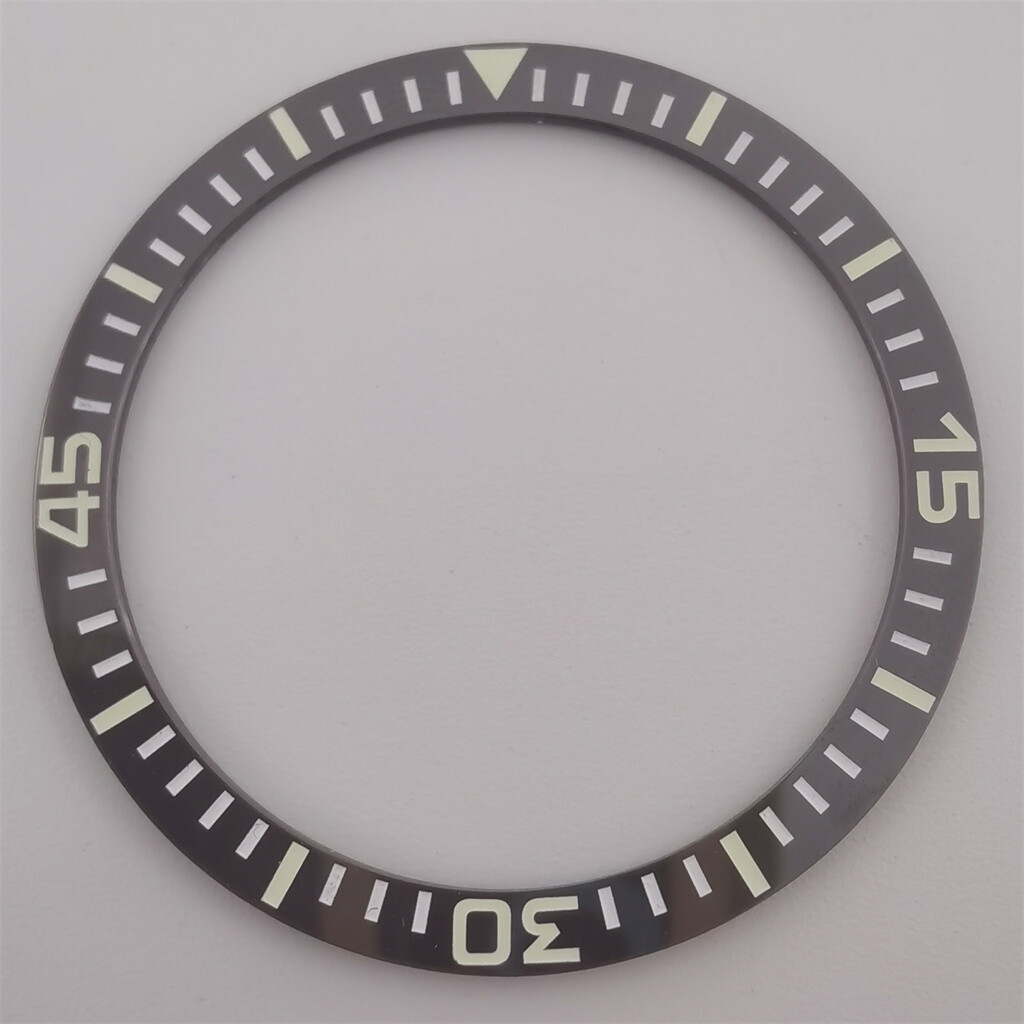 38mm Green Luminous Ceramic bezel Insert For 40mm Watch Case Repair Parts
