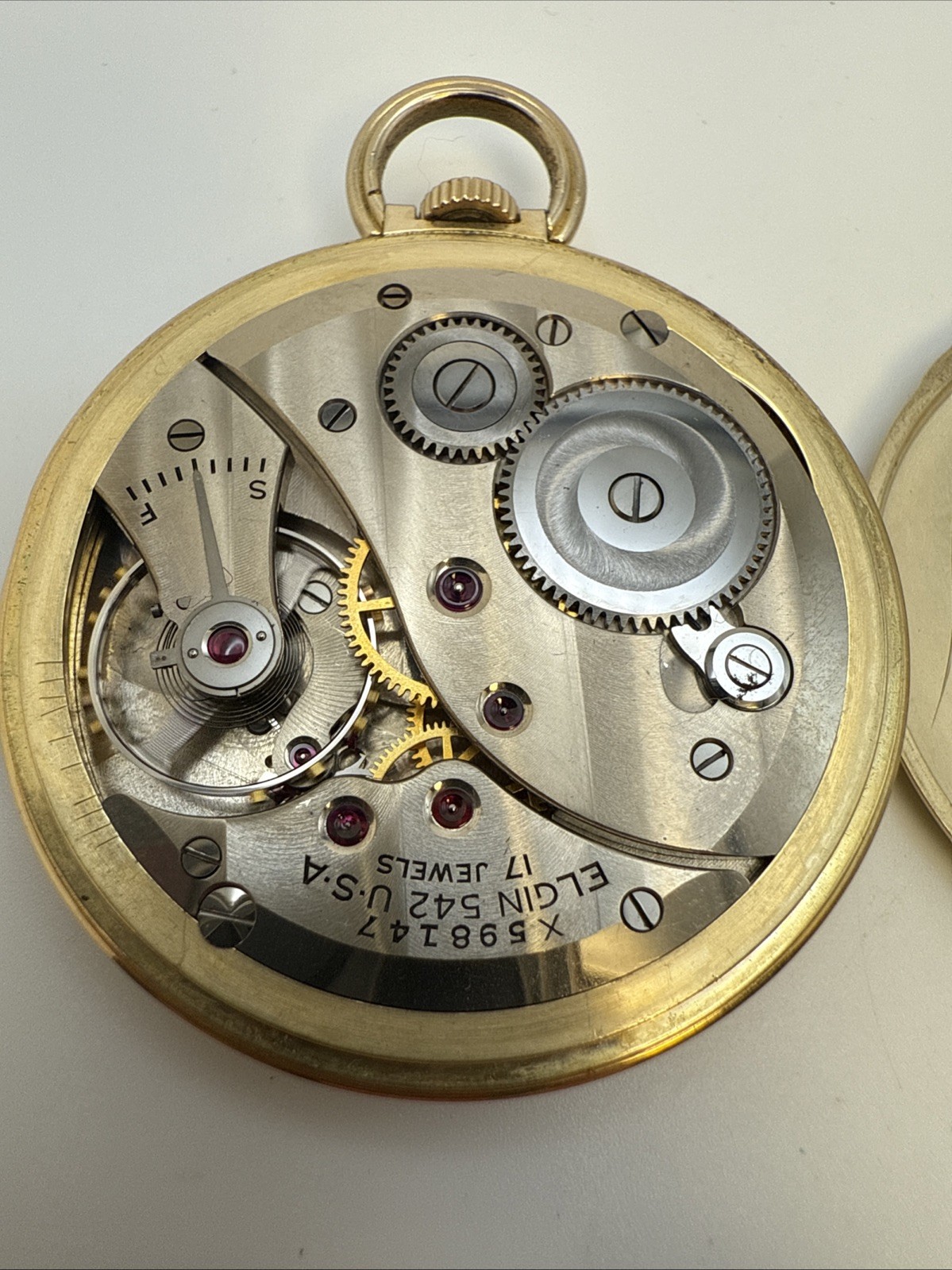 Elgin National Watch Grade 542 Size 10s/17Jewels. (Working).