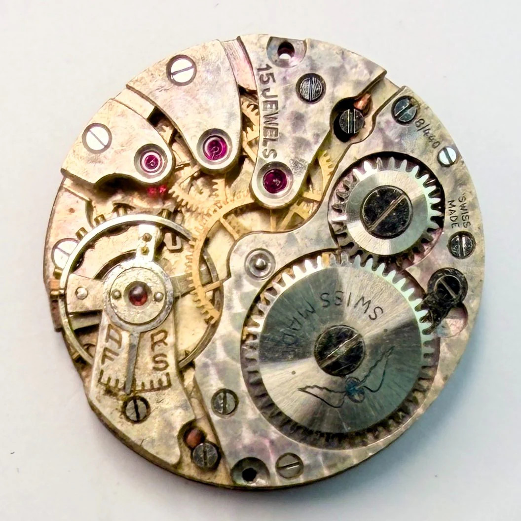 Rotary 8/440 Watch Movement, 15 Jewels – For Spares or Repair