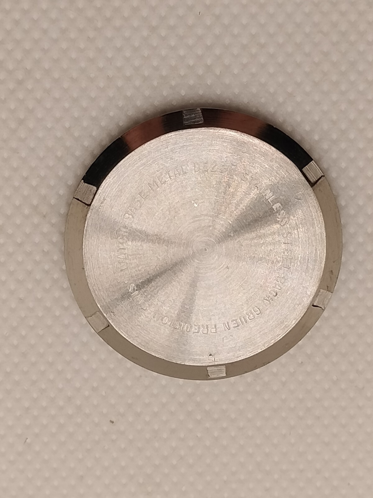 Gruen Watch Case w Crown #505-CA-5101 35mm Stainless Steel New Old Stock NOS