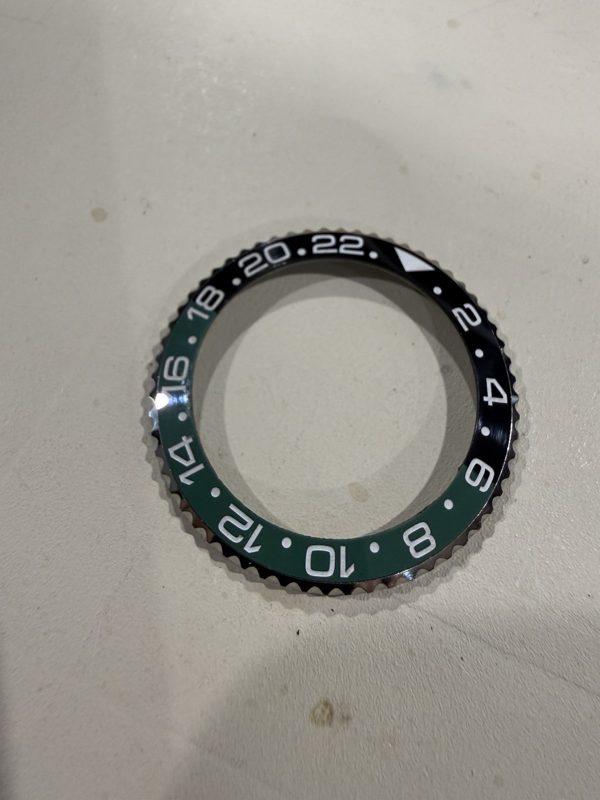 Black & Green Ceramic Bezel Insert Fits Rolex GMT Master II 116710LN 40mm