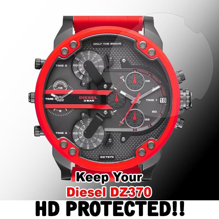 For Diesel DZ7370 HD Clear Crystal Protector Anti Scratch Set of 2