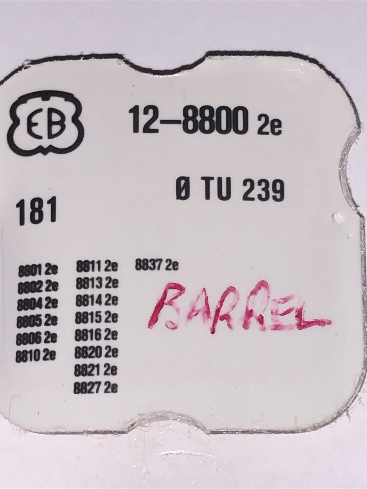 EB Cal 8800 Barrel x 1, Swiss Made Old New Stock Free Post
