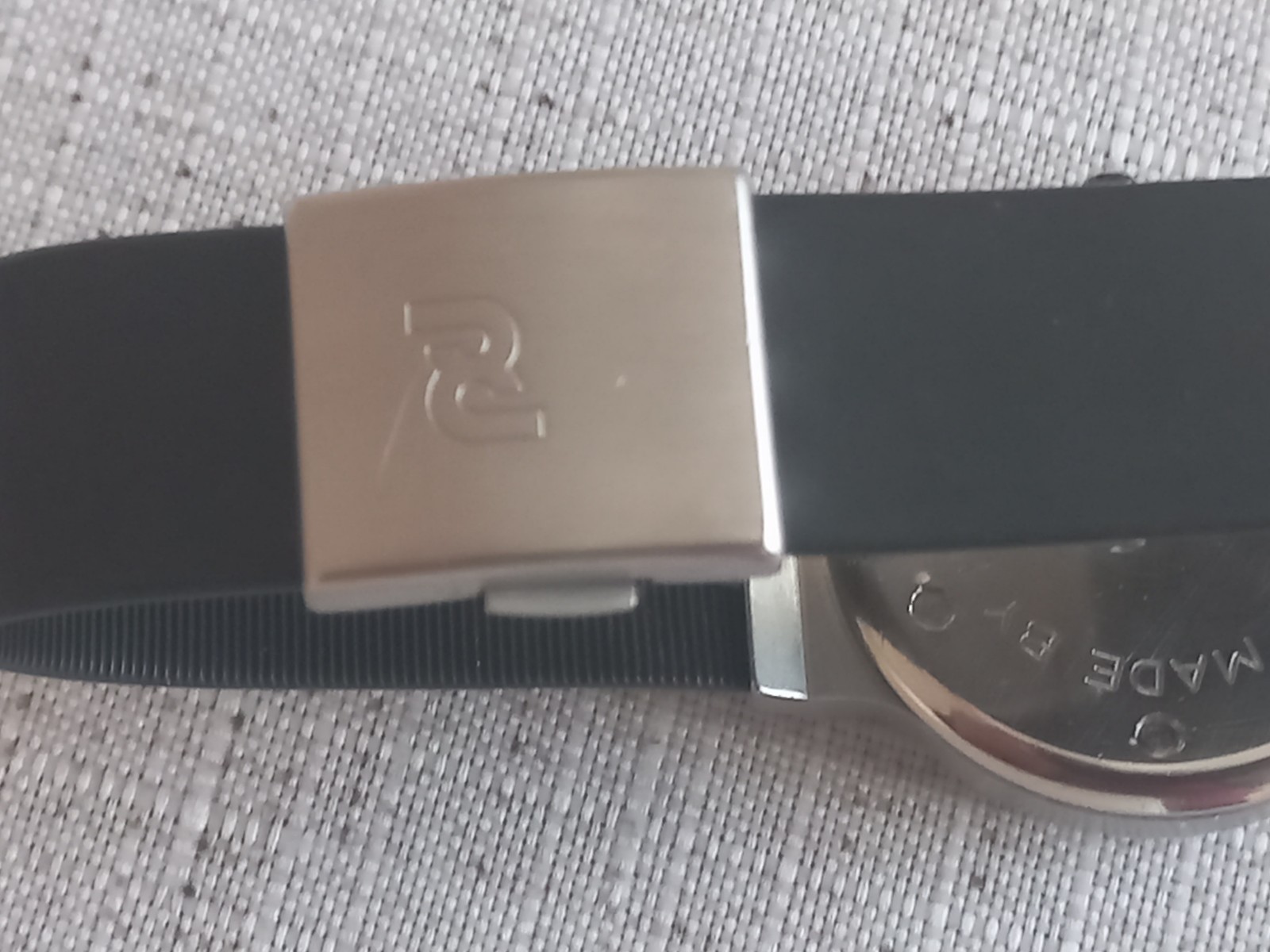 IWC PORCHE DESIGN CHRONOGRAPH WATCH CASE WITH RUBBER BAND BUCKLE AND PUSHERS