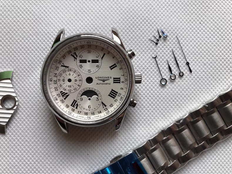 DIY 40mm Watch Steel Case kit For 7751.7751.7751.7751 Movement After-sales