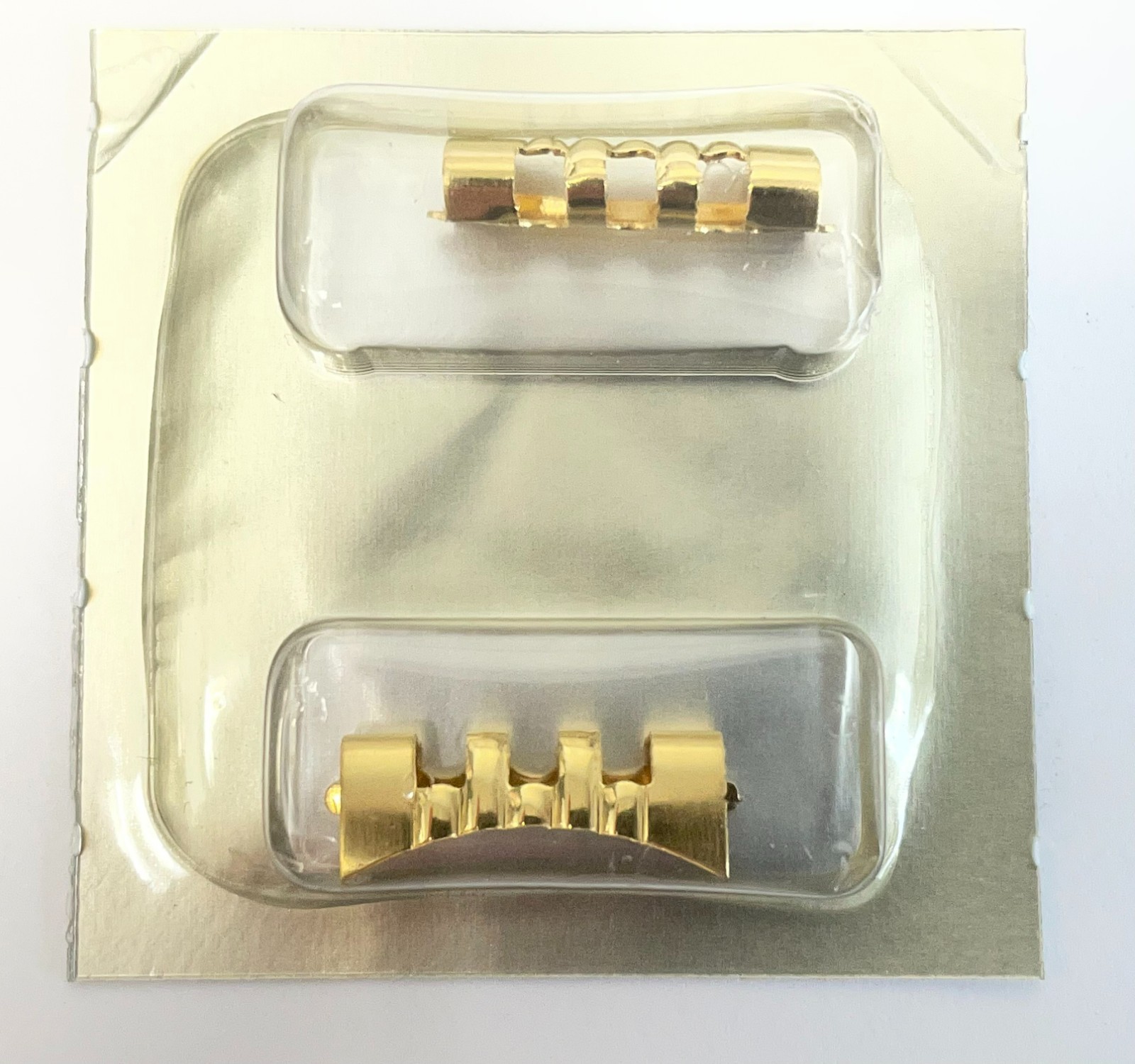Genuine Omega 026SD512 Yellow Plated 18mm Endpieces (pair)