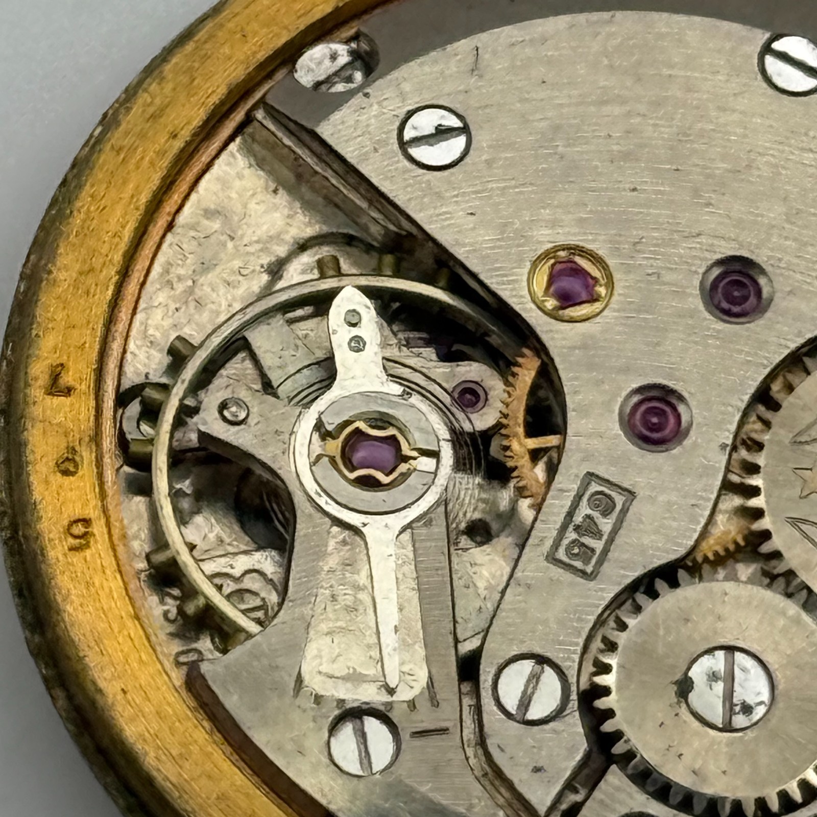 ETA 2370 Watch Movement Rotary Manual Wind Vintage Swiss Parts Repair 31.3mm