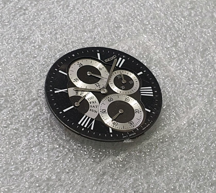 Seiko Chronograph 7T92-0RP8 Watch Dial Part Genuine Seiko Dial Part