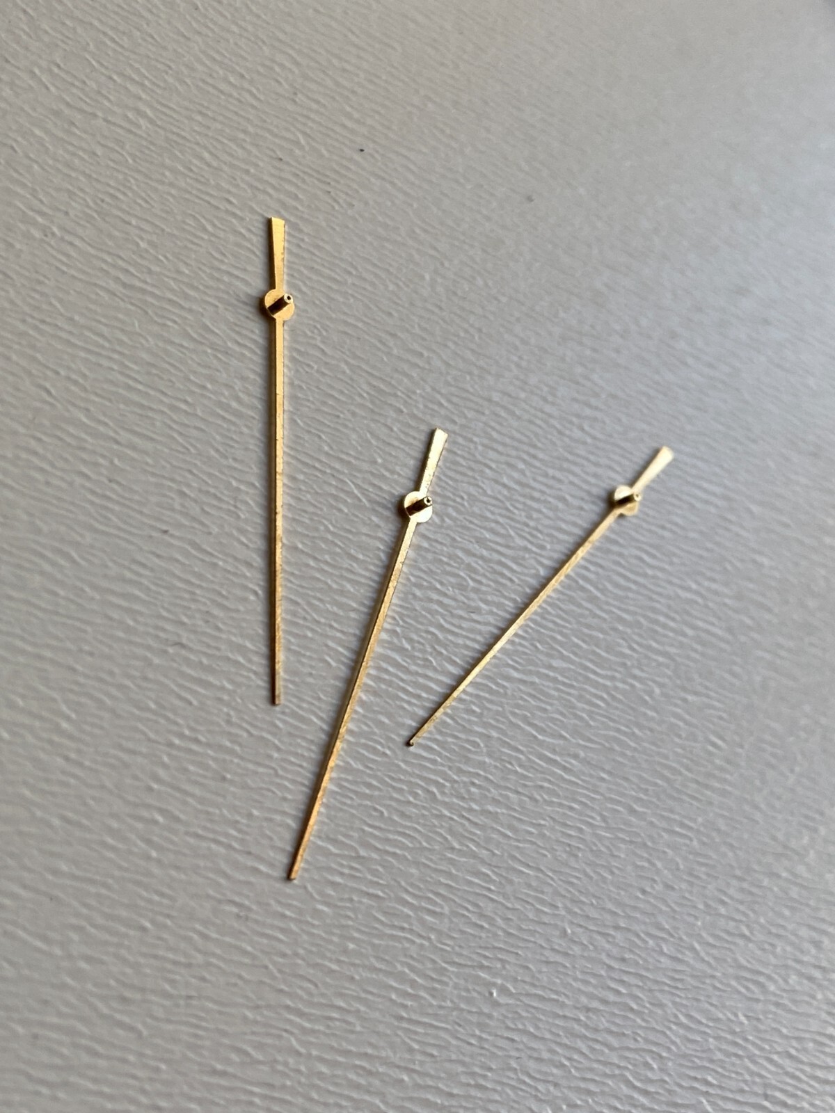 NOS NEW OLD STOCK VINTAGE ORIGINAL WATCH HANDS FOR PARTS/REPAIR 3 PIECES GOLD