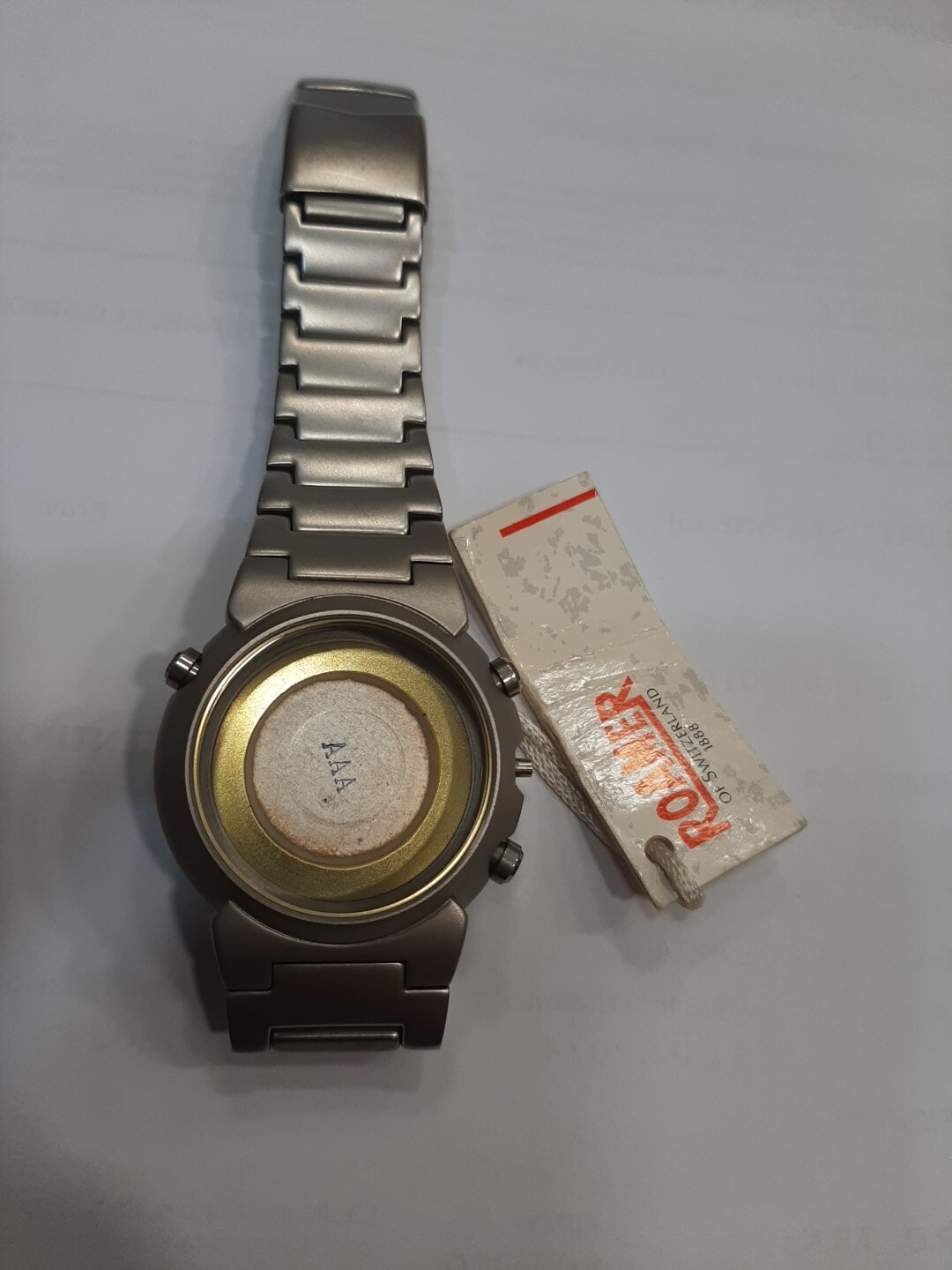 Roamer Power 8 Chrono Glass Case Button Strap