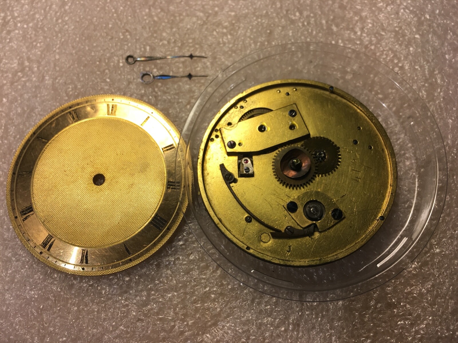 Antique Lépine/Breguet style pocket watch movement 48.5mm original Dial & Hands