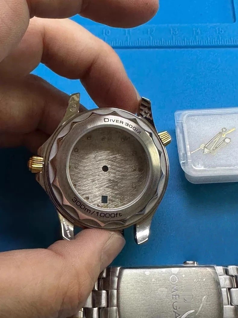 For a DIY 40mm Watch Steel Case kit For 8215movement