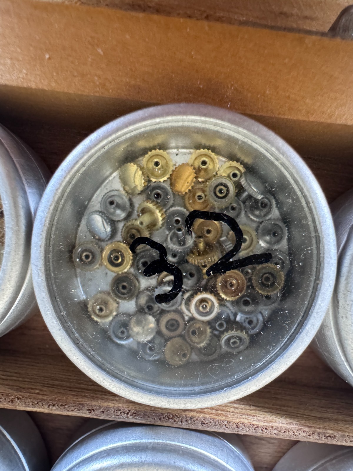 Unused NOS vintage job lot of mixed gold and steel watch crowns