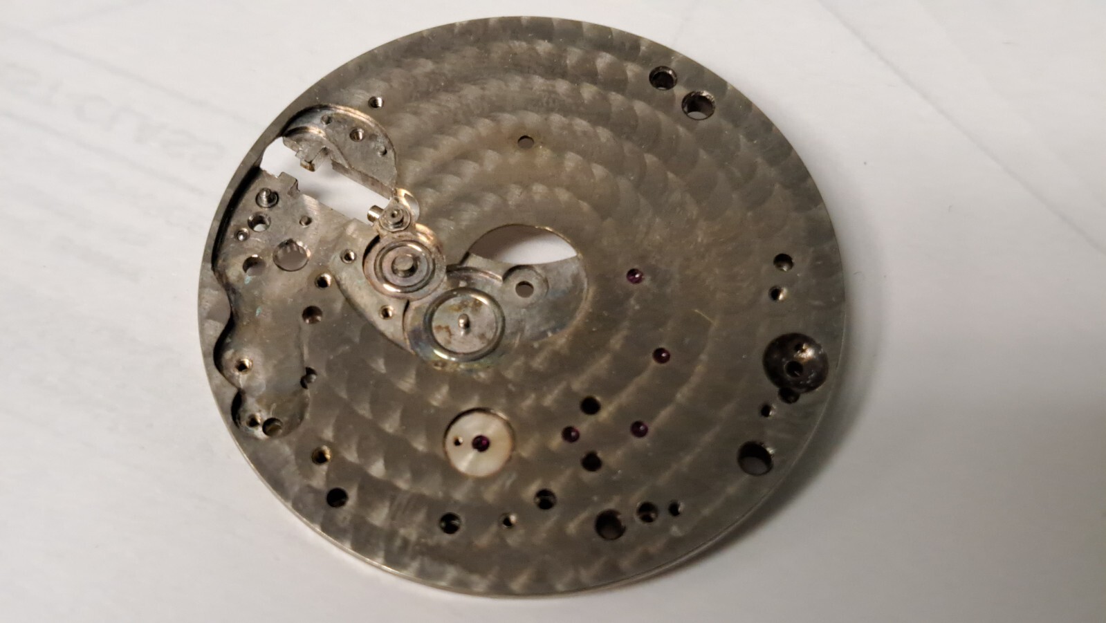 Valjoux mainplate 42.8mm diameter cal 24 100 pre-owned -Wakmann Breitling Milita