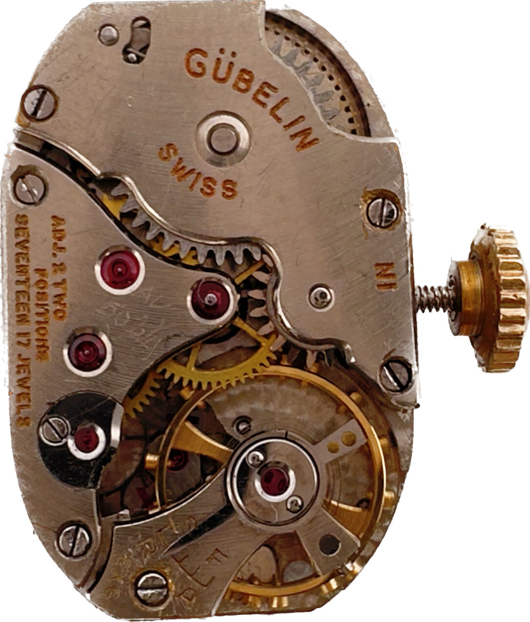 Vintage 19.5mm x 12.5mm Gubelin Mechanical Ladies Wristwatch Movement N1