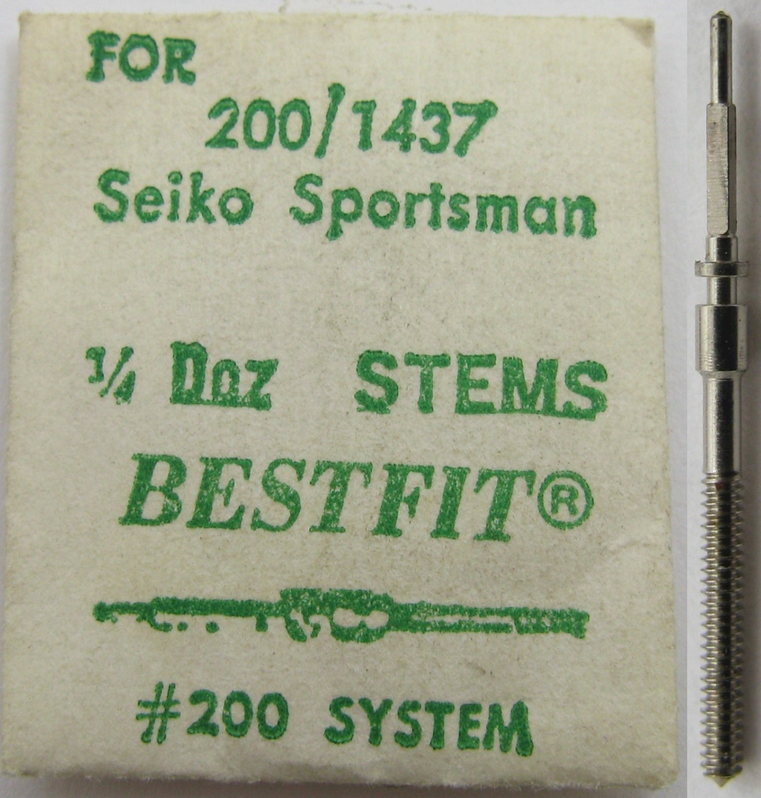 Seiko Sportsman watch part: one setting stem tap 10 BF 200 / 1437
