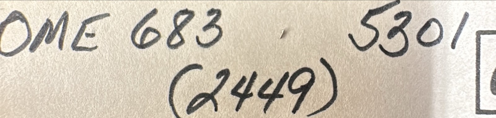 ORIGINAL OMEGA Screws Part 2449! 5 in each package!
