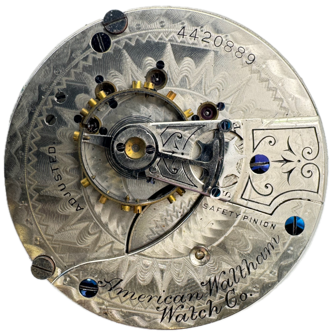 Antique 18s 1891 Waltham W.W.Co. Mechanical Hunter Pocket Watch Movement No. 25