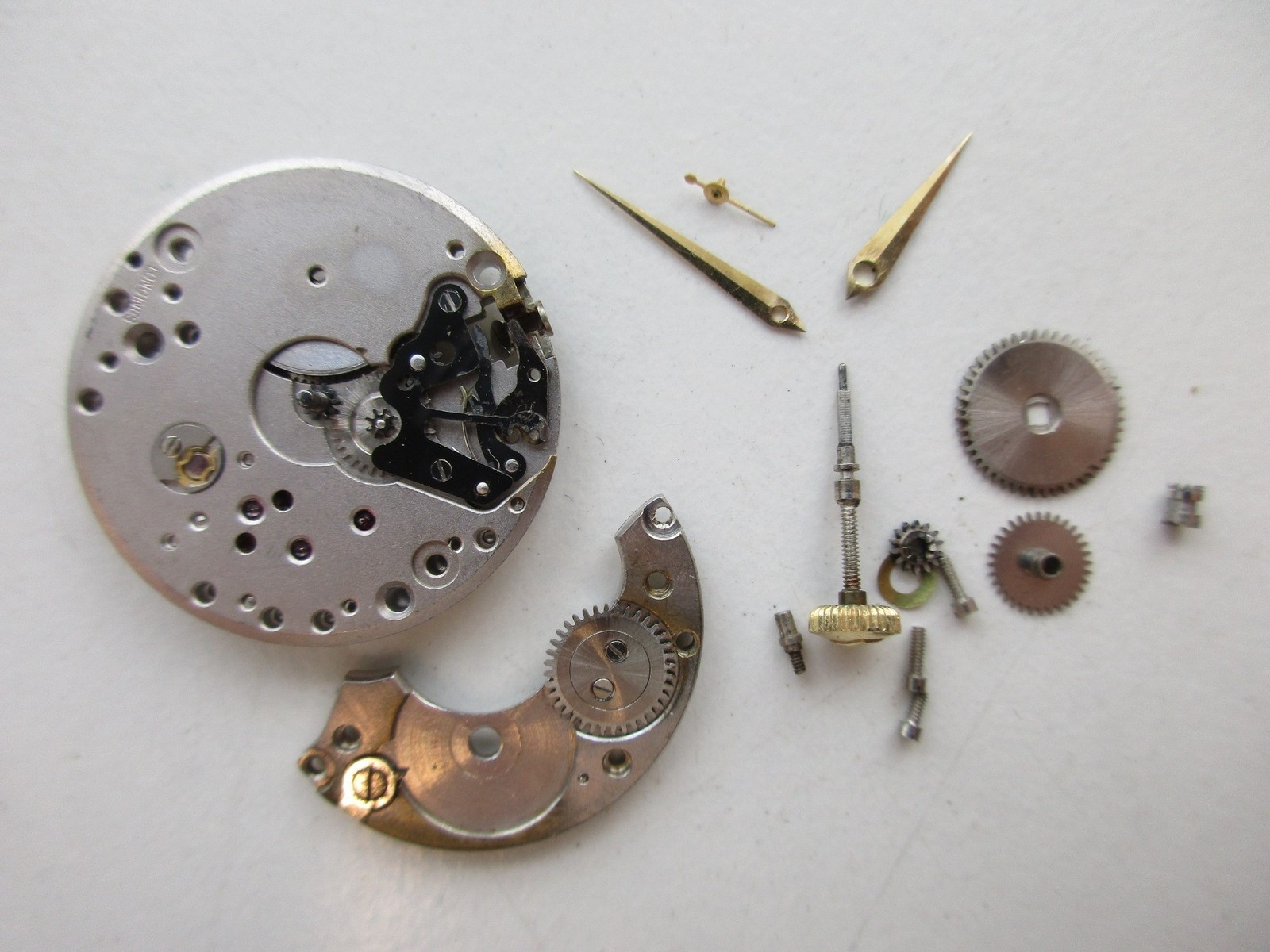 Longines cal. 23Z Swiss disassembled watch movement – balance moves – for parts